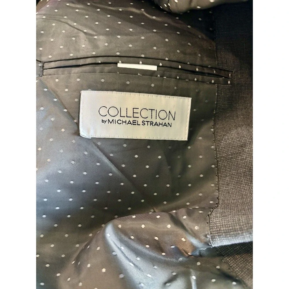 Michael Strahan Collection Wool Blend Gray Suit Jacket Blazer Men’s 44R NWOT